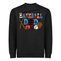 Black baseball dad Heavyweight Sweatshirt - AdoDesignShop