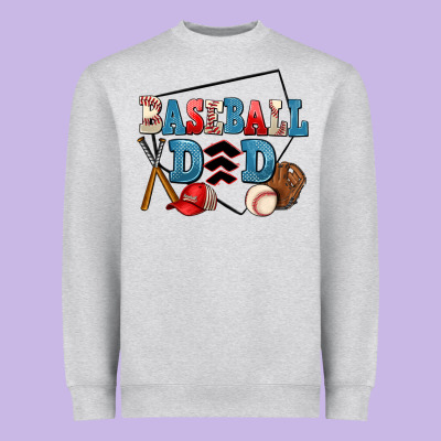 Baseball Dad Heavyweight Sweatshirt Designed By Adodesignshop