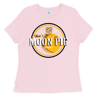 Bubblegum Pink moon pie Ladies Tee - Craftify