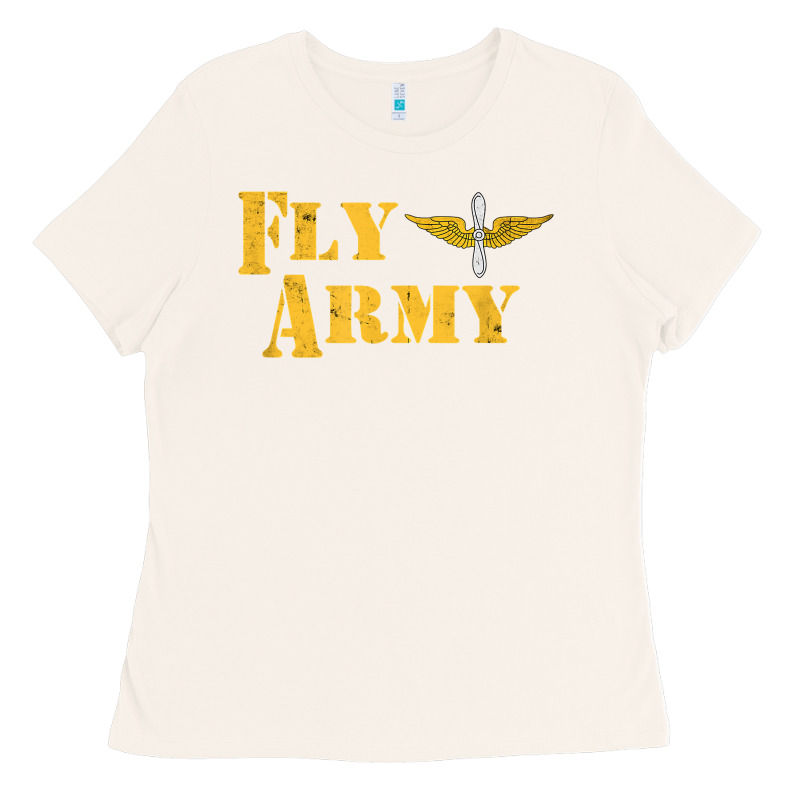 Vintage Fly Army Military Pilot Army Aviation Branch Ladies Tee by Craftify | Teevron