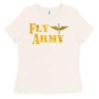Bone Vintage Fly Army Military Pilot Army Aviation Branch Ladies Tee - Craftify