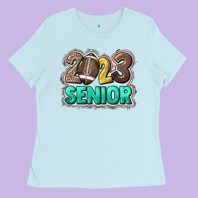 2023 Senior Football Ladies Tee Designed By Howdyjamesfarm