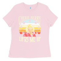 Bubblegum Pink cherie berry lifts me up Ladies Tee - Craftify