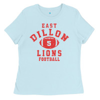 Baby Blue Friday Night Lights East Dillon Lions Football Jersey Ladies Tee - Craftify