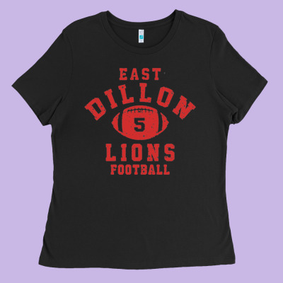 Friday Night Lights East Dillon Lions Football Jersey Ladies Tee Designed By Craftify