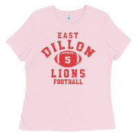 Bubblegum Pink Friday Night Lights East Dillon Lions Football Jersey Ladies Tee - Craftify