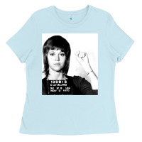 Baby Blue Jane Fonda Mugshot GIFT Ladies Tee - Craftify