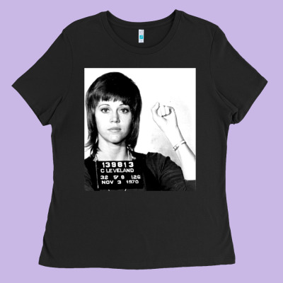 Jane Fonda Mugshot Gift Ladies Tee Designed By Craftify