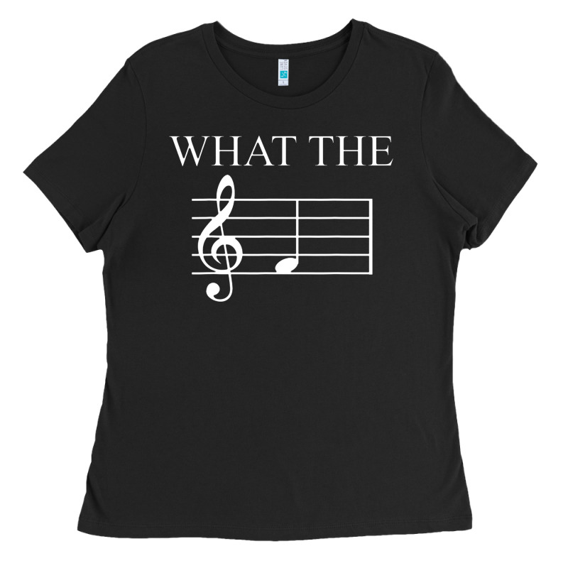 What The F Note Key Music Humor Gift Ladies Tee by Craftify | Teevron