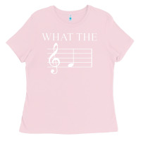 Bubblegum Pink what the f note key music humor gift Ladies Tee - Craftify