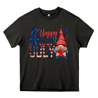 Asphalt Happy 4th Of July with gnome Heavy Core Tee - HowdyJamesFarm