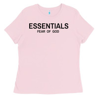 Bubblegum Pink Fear Of God Essentials Ladies Tee - Craftify