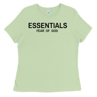 Matcha Fear Of God Essentials Ladies Tee - Craftify
