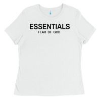 White Fear Of God Essentials Ladies Tee - Craftify