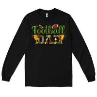 Black football dad Long Sleeve Tee - BundleAndBundleShop