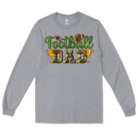 Heather Grey football dad Long Sleeve Tee - BundleAndBundleShop