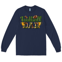 Navy football dad Long Sleeve Tee - BundleAndBundleShop