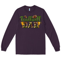 Plum football dad Long Sleeve Tee - BundleAndBundleShop
