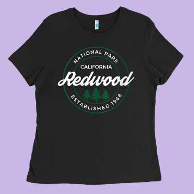 Womens Redwood National Park California Gifts Souvenir Ca V Neck T Shi Ladies Tee Designed By Craftify