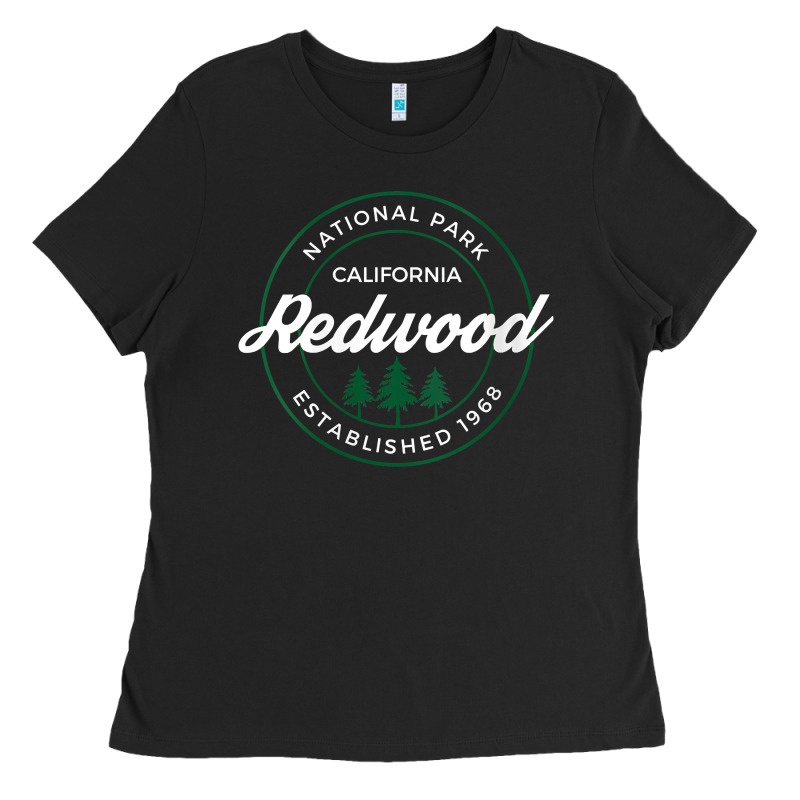 Womens Redwood National Park California Gifts Souvenir Ca V Neck T Shi Ladies Tee by Craftify | Teevron