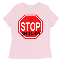 Bubblegum Pink stop snitching stop snitchin t shirt Ladies Tee - Craftify