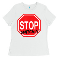 White stop snitching stop snitchin t shirt Ladies Tee - Craftify