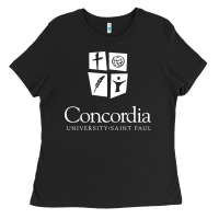 Black Concordia University, St. Paul, apparel Ladies Tee - Craftify