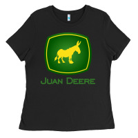 Black juan deere   the farmer   the gardener   the landscaper sweatshirt Ladies Tee - Craftify