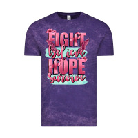 Cloud Purple fight believe hope survive cancer awareness Vintage Tee - FaDigitalArtStudio