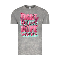 Cloud Rock fight believe hope survive cancer awareness Vintage Tee - FaDigitalArtStudio