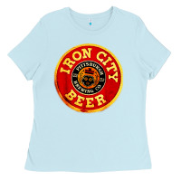 Baby Blue #beer irons city Ladies Tee - Craftify