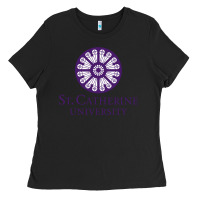 Black ST. CATHERINE UNIVERSITY Ladies Tee - Craftify