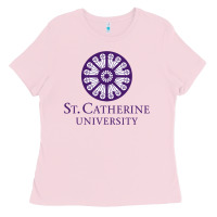 Bubblegum Pink ST. CATHERINE UNIVERSITY Ladies Tee - Craftify