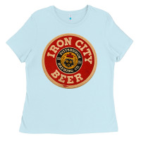 Baby Blue beer irons city pittsburgh beer lover t shirt Ladies Tee - Craftify