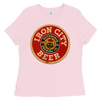Bubblegum Pink beer irons city pittsburgh beer lover t shirt Ladies Tee - Craftify
