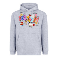 Heather Grey test day Heavyweight Hoodie - JahusDesignShop