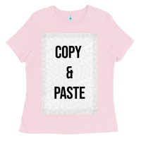 Bubblegum Pink Copy Paste Ladies Tee - Craftify