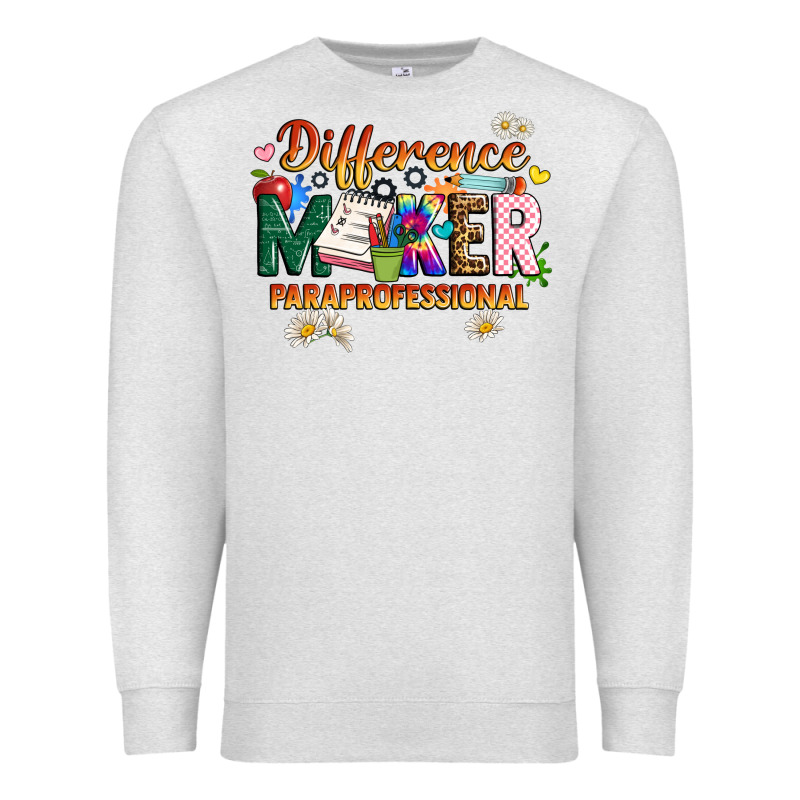 Difference Maker Paraprofessional Premium Sweatshirt by JahusDesignShop | Teevron