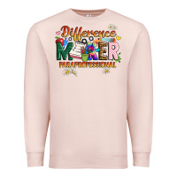 Pale Pink difference maker paraprofessional Premium Sweatshirt - JahusDesignShop