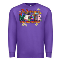 Purple difference maker paraprofessional Premium Sweatshirt - JahusDesignShop