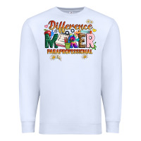 White difference maker paraprofessional Premium Sweatshirt - JahusDesignShop