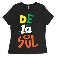 Black De La Soul Print Ladies Tee - Craftify