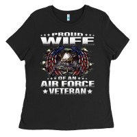 Black proud wife of an air force veteran military vet spouse gifts premium m Ladies Tee - Craftify