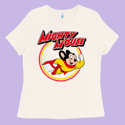 The Mighty Mouse Ladies Tee Designed By Inspiradesign