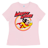 Bubblegum Pink the mighty mouse Ladies Tee - InspiraDesign
