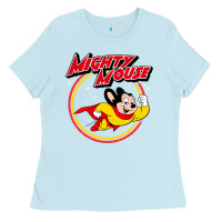 Baby Blue the mighty mouse Ladies Tee - InspiraDesign