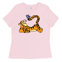 Bubblegum Pink tigger Ladies Tee - InspiraDesign
