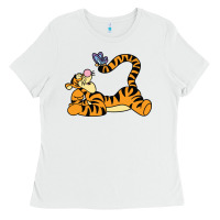 White tigger Ladies Tee - InspiraDesign