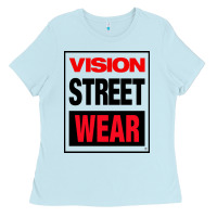 Baby Blue VISION STREET WEAR Ladies Tee - InspiraDesign