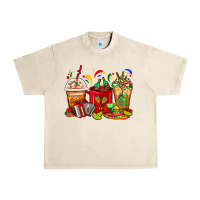 Sandshell Mexico Coffee Cups Urban Heavy Tee - FaDigitalArtStudio